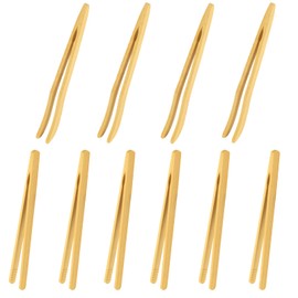 10 Pcs Wooden Toaster Tongs, Bamboo Tongs for Toaster, Wooden Tongs for Toaster, 7 Inches Reusable Bamboo Toast Tongs for Cooking Tong, Wood Tongs for Serving Food Snack Bread Salad Bacon Tongs