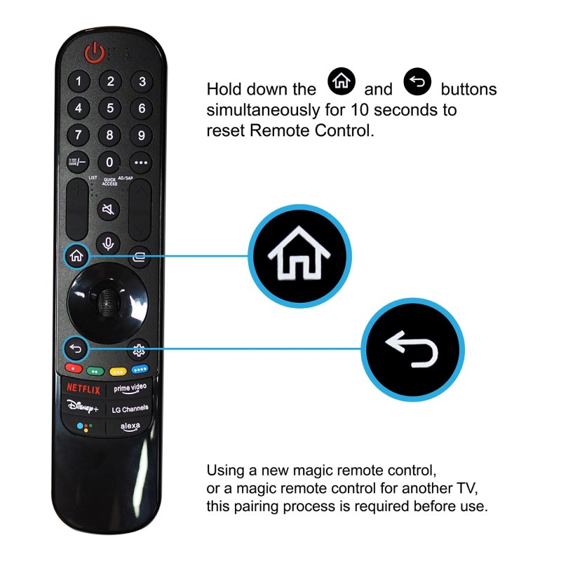 Replacements MR22GA AKB76039902 Magic Voice Remote For LG Smart TV