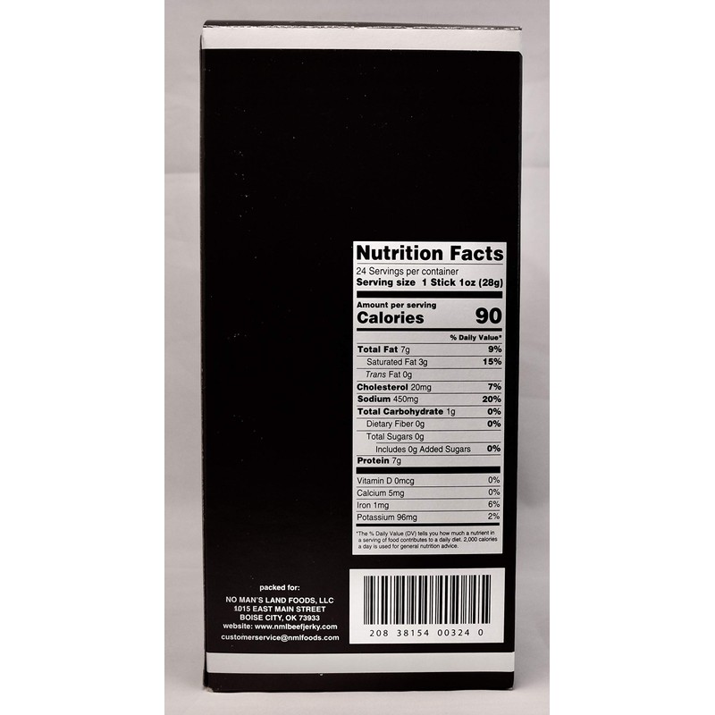 No Man's Land MILD Meat Sticks High Protein Low Calorie