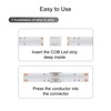 Tatazone 10pcs 4PIN Transparent COB Connectors for RGB and CCT