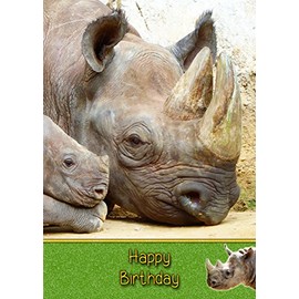 Rhino Birthday Card