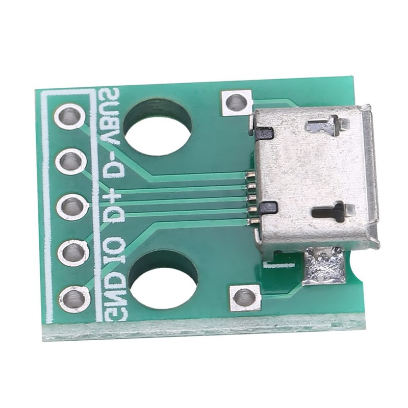 10Pcs USB to DIP Board, 5 Pin USB Micro Breakout