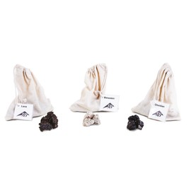 3B Scientific U72035 Set Three Gesteine Volcano Lava Rock, Obsidian and Pumice