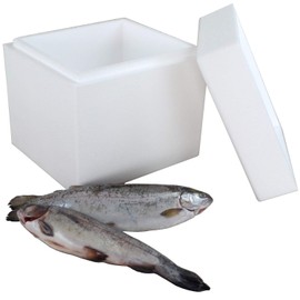 1 Thermal Box Polystyrene 5.18 Litres with Lid - Cool Box Polystyrene - Reusable Insulated Container/Transport Box | Large Styrofoam Cool Box