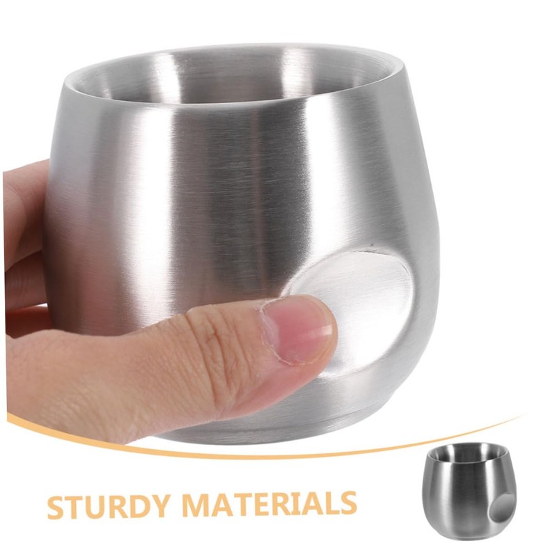 VICASKY Men Double Wall Shaving Bowl Slip Shaving Soap Cup