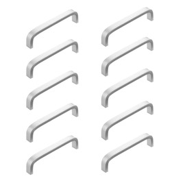 Handle Drawer Knob Cabinet Cupboard Handle Drawer Handle Aluminum Alloy Knob Handle 128mm Set of 10 Silver
