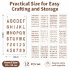 12 PCS Plastic Letter and Number Stencils, Reusable Alphabet Drawing