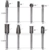 1/4'' Double Cut Tungsten Steel Carbide Rotary Burr Die Grinder