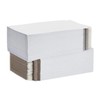 200 Pack 6x6 White Rigid Stay Flats Self-Seal Cardboard Envelope
