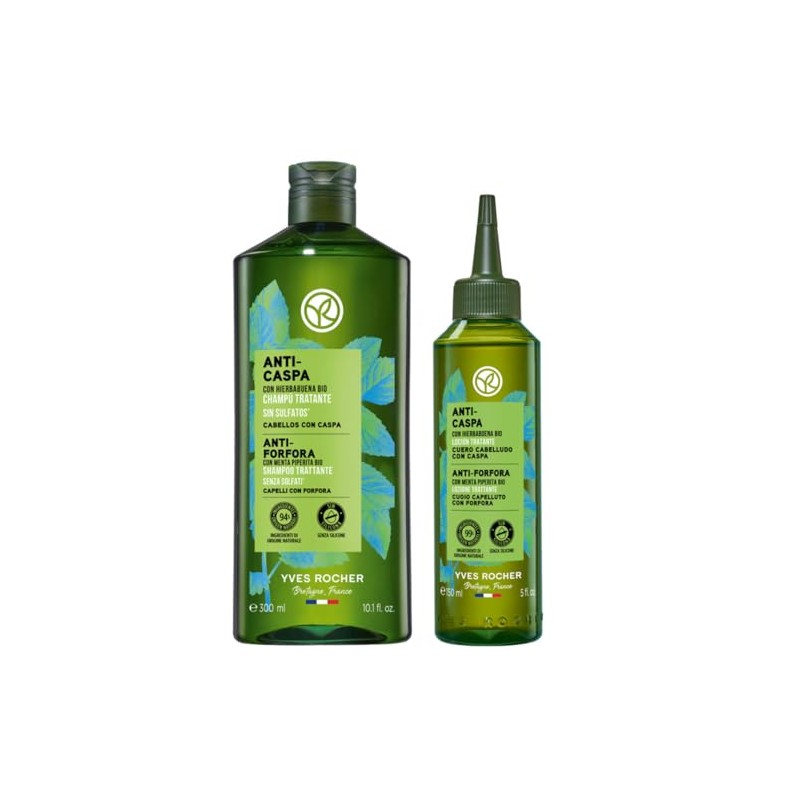 Yves Rocher Tratamiento capilar Anticaspa: Shampoo Anticaspa (300 ml) +