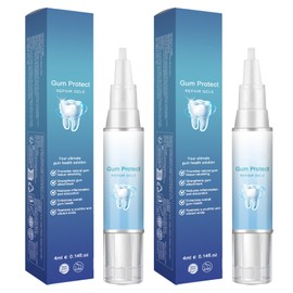 2 Pcs Mullein Gum Repair Gel, Teeth Whitening Essence Pen, Gum Shield Soothing Gel (4ml)