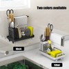 Kitchen Sink Caddy Organizer 304 Stainless Steel Sponge Soap Brushes