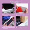 GZRUICA Rear Bumper Protector Guard Trunk Rubber Protection Strip Rubber