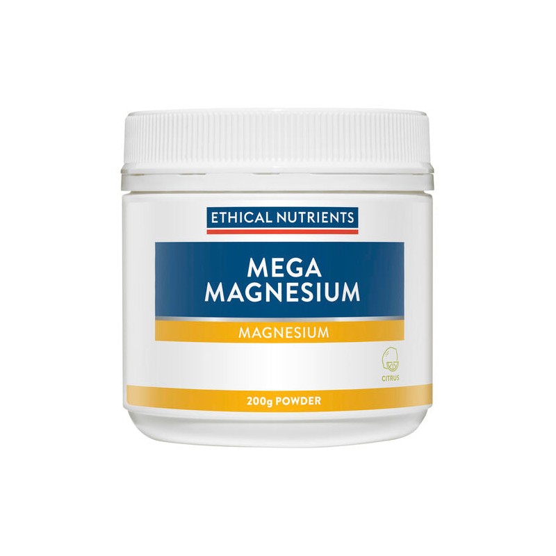 Ethical Nutrients Mega Magnesium Powder Citrus 200g