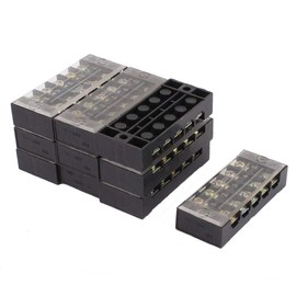 New Lon0167 10 Pcs Featured 600V 25A Dual reliable efficacy Row 5 Position Covered Screw Terminal Barrier Blocks TB2505(id:22e a9 7d eb4)