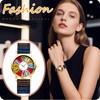 Bohemian Wrist Watch Women Genuine Leather Strap Antique: Analog Display