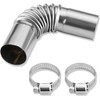 Taicols Diesel Heater Exhaust Pipe, Stainless Steel 24mm with 2