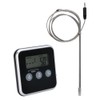 Digital Meat Thermometer Food Thermometer with Timer for Oven BBQ
