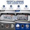 2Pcs Clear License Plate Protector Covers, Clear License Plate Covers