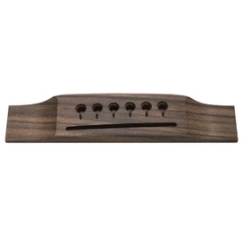 Unxuey 6 String Acoustic Guitar Wooden Bridge Rosewood Guitar Bridge (saddle slot is 72mm (2-53/64") length)