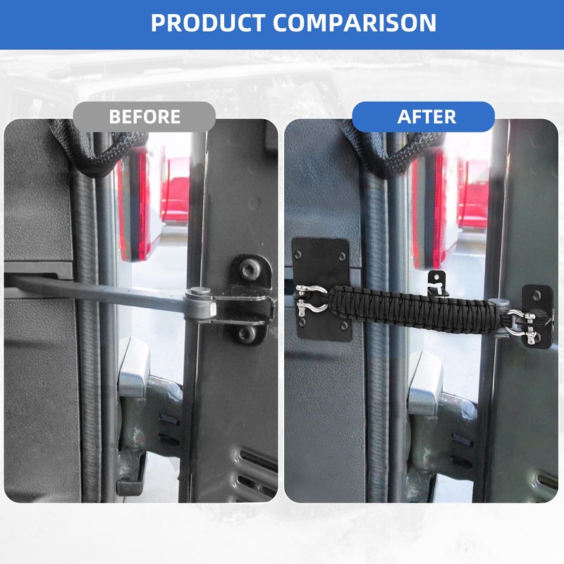 Alpha Rider Rear Door Check Strap Tailgate Stopper Limiter Removable
