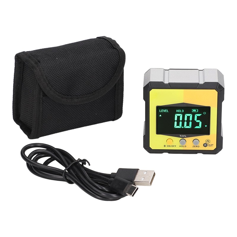 Digital Inclinometer Angle Finder Gauge Magnetic with Laser Cube Protractor