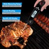 1 Piece Waterproof Digital Food Thermometer with Foldable Sensor, Red/Black/Blue