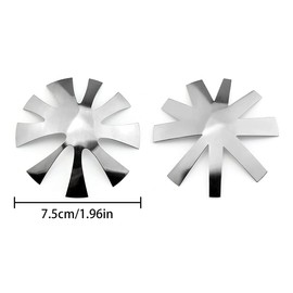 WELANE French Tip Tool, 2 PCS French Manicure Nail Art Tool for DIY Decoration Stencil Tools (18 Shape)