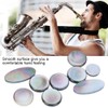 9Pcs Saxophone Button Pad Set Black and White Sax Key
