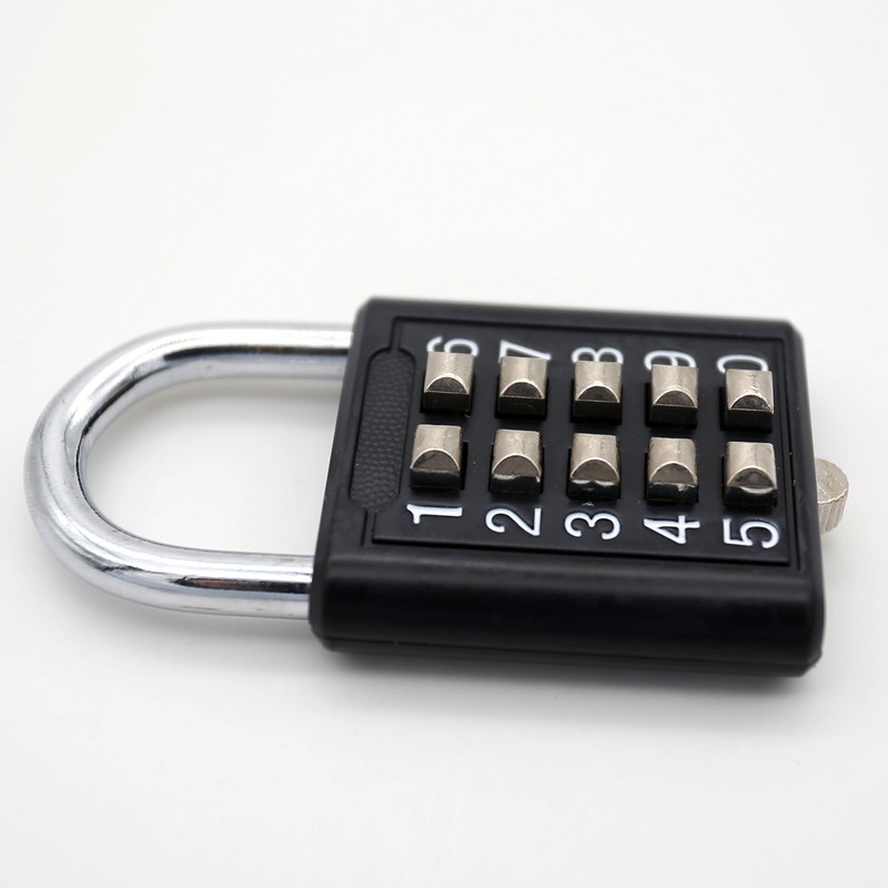 MIONI 10 Digit Push Button Combination Padlock, 5 Digit Locking