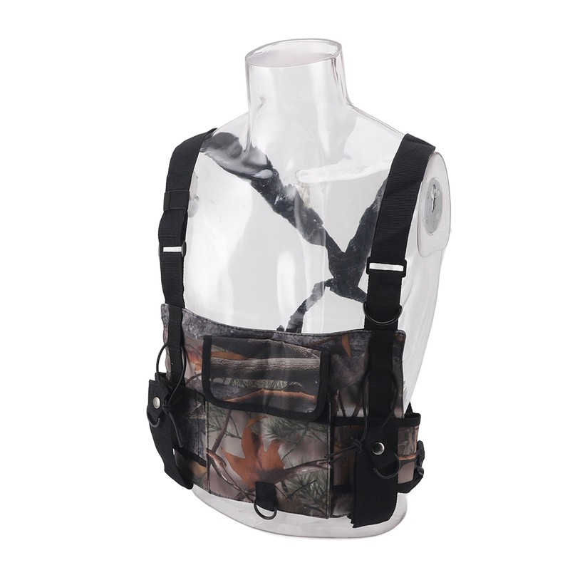 Radio Chest Harness Chest Front Pack Pouch Vest Rig Radio