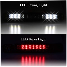 Tresound LED Third 3rd Brake light for 1988-2000 Chevy GMC C/K 1500 2500 3500 Rear Cargo Lamp High Mount Stop light (Smoked)