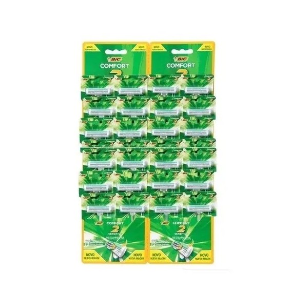 Rastrillos Desechables Bic Comfort 2 Sensitive 24 Pzas