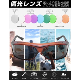 TINHAO Over Sunglasses, Large Lens, Polarized Sunglasses, Men's Sunglasses, Over Glasses, UV400, UV Protection, For Driving, Sports, Fishing, Golf, Running, Baseball, brown frame black lens