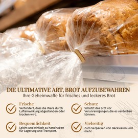 Pack of 1000 U-Clips Gold 40 mm Clip Tape Clips for Bread Packaging Reusable