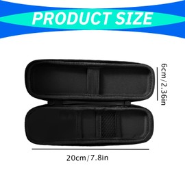 Tabanzhe Durable Hard Shell Pen Case,EVA Carrying Case,Multifunctional Case for Fountain Pens,Watercolor Pen and Stylus,Makeup Brush (Black)