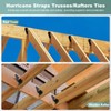 100 Pack Heavy Duty Hurricane Ties with Black Powder-Coated, Hurricane