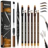 4 Pack Dual-Ended Microblading Eyebrow Pen With Ultra Fine Brush
