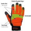 HANDLANDY Anti Vibration Gloves Hi-vis Reflective Safety Work Gloves, Touch