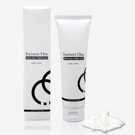 Infinite One Stella White Premium Fiber Wax Men's 80g Hair Wax, Styling, Keeping, Set Power, White Lily, Musk Scent (1 Piece)