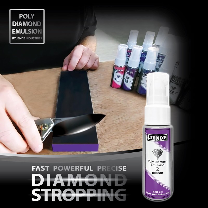 Jende 2 Micron Poly Diamond Knife Stropping Emulsion 25ml-Premium Stropping