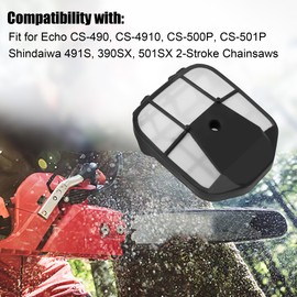 Air Filter Tune-Up Kit Fit for Echo CS-490 CS-4910 CS-500P CS-501P Shindaiwa 491S 390SX 501SX Replace A226001090 90174Y 2-Stroke Chainsaw