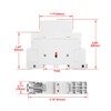 YJYUIU AC Contactor, 2-Pole, 25A, AC 220V/240V, 50/60Hz, DIN Rail