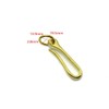 2 Pieces Durable Brass Fishhook Keychain, Solid Brass Hook Fob