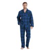 kolipajam Men's 100% Cotton Flannel Pajama Set Yarn Dyed Cozy