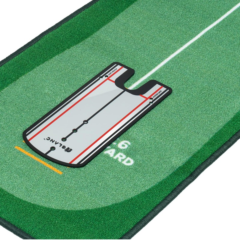 GLANC Golf Putting Practice Mat Set with Alignment Mirror &