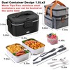 Nifogo Electric Lunch Box for Adults 100W with 2 Stainless