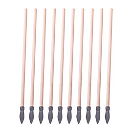 HugeDE 10 Pcs Wood Arrows Rubber Tip Arrows Archery Target Arrows Shaft Practice Targeting Arrows Training Arrows for Outdoor Play