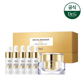 Dr.G Revital Enhancer Premium 2-piece set (50ml cream + 10ml x 5 ampoules) / 닥터지 리바이탈 인헨서 프리미엄 2종 세트 (크림50ml+앰플 10mlx5개)