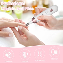 Electric Nail File, Manicure Set for Precise Shaping and Filing of Nails, 9 in 1 Professional Portable Nail Cutter, up to 15,000 rpm, Nail Cutter for Gel Nails for Hands and Feet